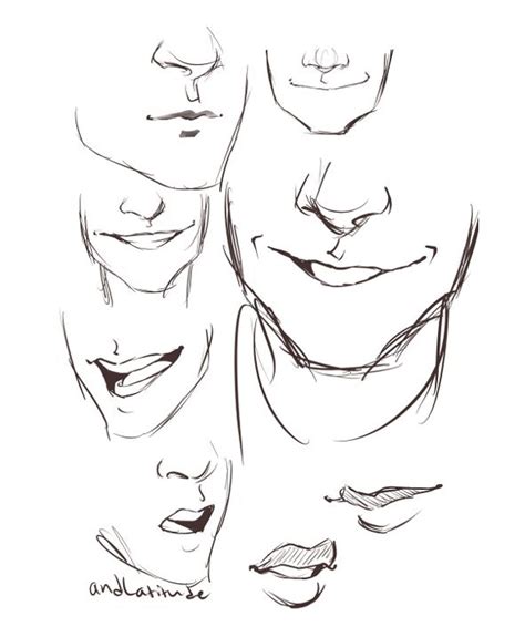 How To Draw Different Mouth References Drawing People Sketches Drawings