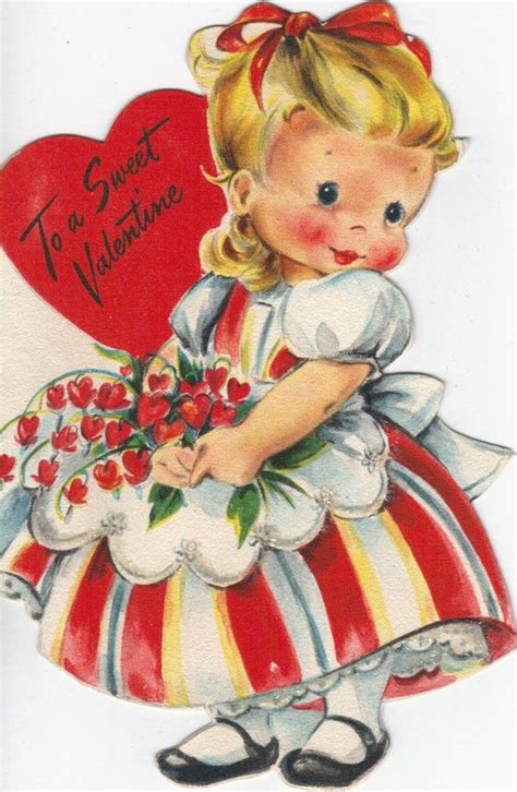 To My Sweet Valentine Vintage Valentine Cards Vintage Valentines
