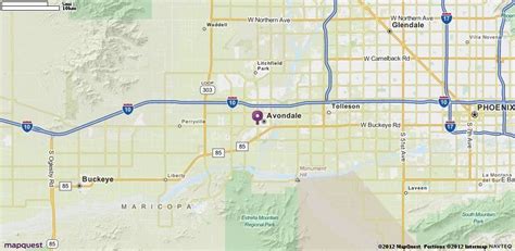 Driving Directions Map Map Goodyear Glendale