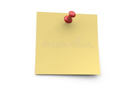 Sticky Note And Pin Stock Vector Illustration Of Closeup 10540550
