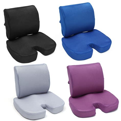 Orthopedic Memory Foam Seat Cushion Waist Pillow Tailbone Lumbar Back