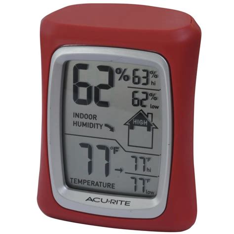 Acurite Digital Indoor Red Thermometer At