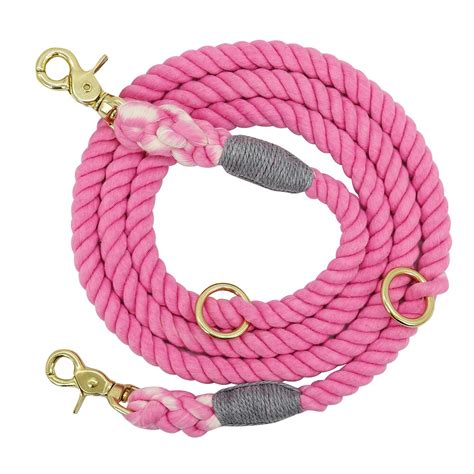 6ft Durable Nylon Dog Leash Round Cotton Dogs Lead Rope Outdoor Pet