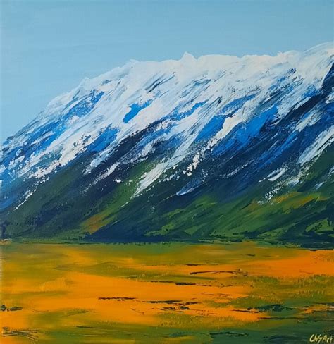 Sunny Mountains By SVETLANA Chernova Painting Acrylic On Canvas SINGULART