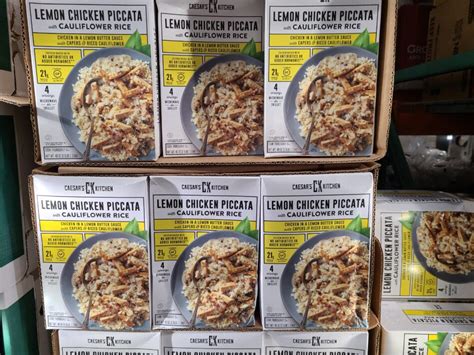 0 total fat, 0 total carbohydrate, 2g fiber, 2g sugars and 2g protein. Caesar's Lemon Chicken with Cauliflower Rice | Costco97.com