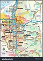 Salt Lake City Utah Area Map Stock Vector 142203352 - Shutterstock