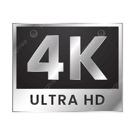4k Ultra Hd Logo Png Vector Psd And Clipart With Transparent