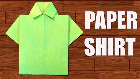 How To Make Paper Shirt Diy Origami Paper Crafts Origami Shirt