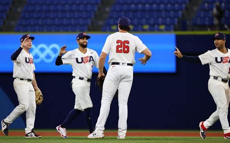 Other Sports Olympics Baseball Us Advances To Golden Game With Japan