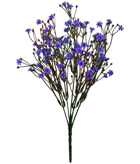 Ratna plastic artificial jasmine flower decoration beaded garlands, for home, packaging size: The Fancy Mart Jasmine Artificial Flowers Bunch Blue ...