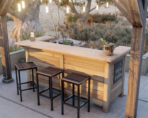 Diy Outdoor Bar Plans Etsy Australia