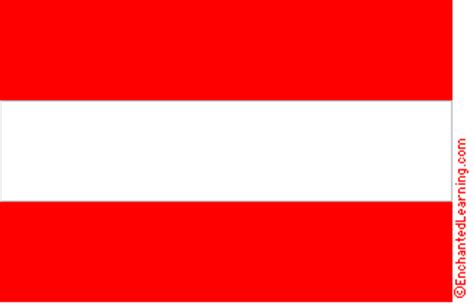 Red, white, and blue are often colors the represent revolution and freedom, many of which are based. Flag of Austria - EnchantedLearning.com