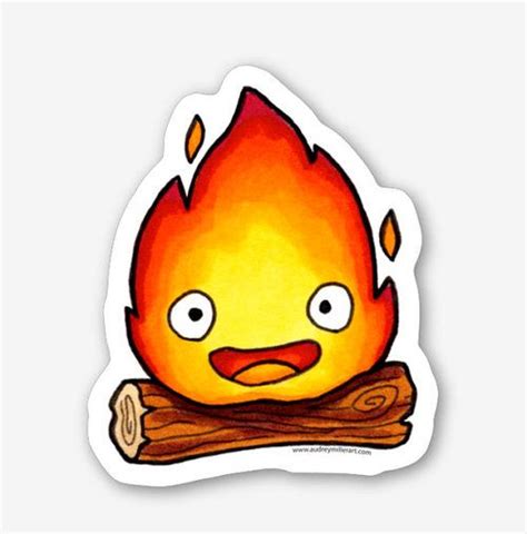 We hope you enjoy our growing collection of hd images to use as a background or home screen for your smartphone or computer. Calcifer sticker | Ghibli tattoo, Calcifer art, Howls ...