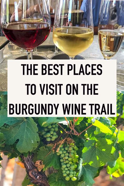 The Best Places To Visit On The Burgundy Wine Trail