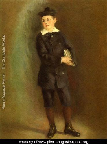 Pierre Auguste Renoir The Little School Boy Painting Reproduction