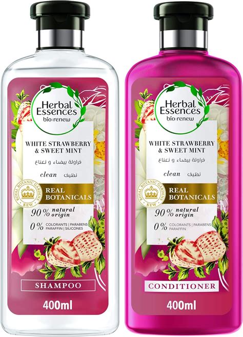 Herbal Essences Biorenew White Strawberry And Mint Shampoo Conditioner