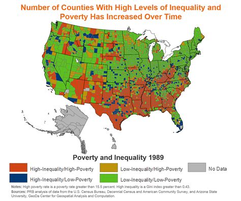 Poverty And Inequality Pervasive In Two Fifths Of Us Counties Prb