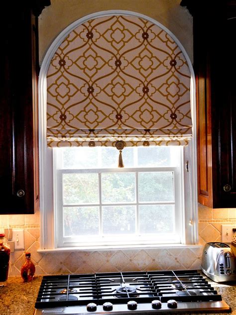 Arch Top Roman Shade Arched Window Coverings Arched Windows Arched