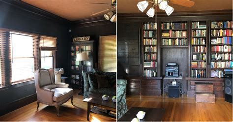 Before And After Moody Online Library Interior Design Decorilla