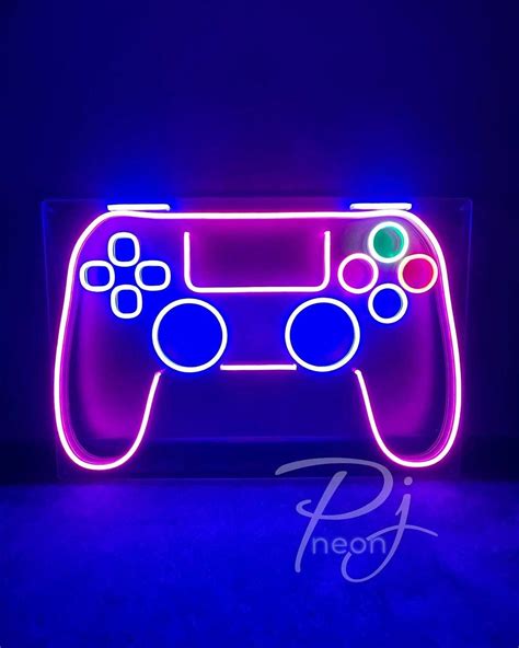 Xbox One Controller Neon Sign Bedroom Light Up Sign Neon Etsy