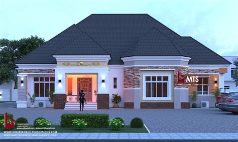 Bedroom Bungalow House Plans Nigeria Bungalows Nigerian Papan May