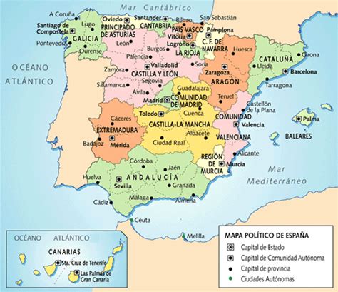 Mapa Político De España Noticias España
