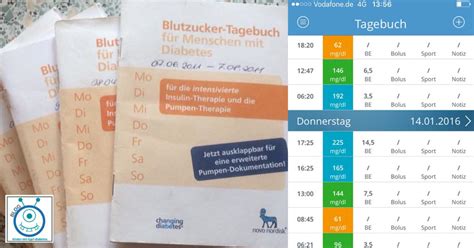 Langfristig ruft ein erhöhter zuckerspiegel unter umständen gefäßschäden, vor allem an augen. Tagebuch oder App zur Blutzuckerdokumentation? - Kinder ...