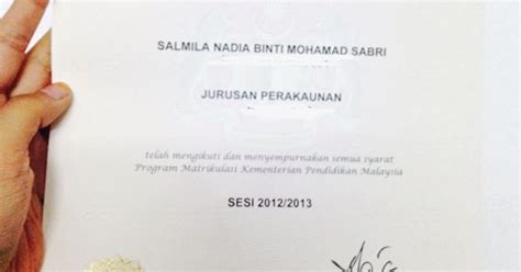 Matrikulasi (or, the malaysian matriculation) is extremely popular among spm leavers. Blog Cik Miela: Cara Mohon Sijil Matrikulasi KPM