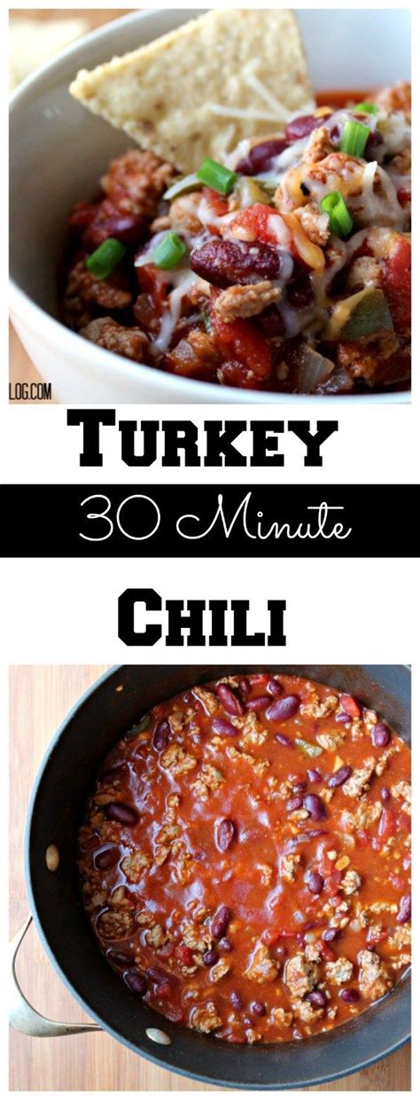 30 Minute Turkey Chili Recipe 30 Minute Turkey Chili Turkey Chili