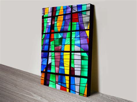 Stained Glass Window Abstract Wall Art Sydney