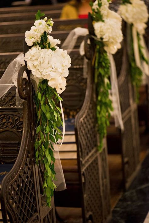 Today we are looking at ways you could decorate your aisle or pew ends. Wedding Decoration Ideas | Church wedding decorations, Church flowers, Wedding church decor