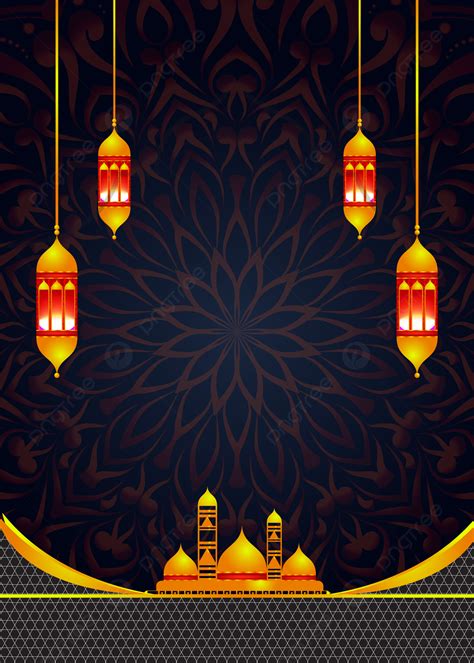 Ramadan Kareem Islamic Background Banner With Ramadhan Lantern Andm