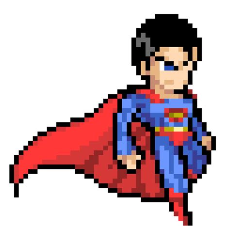 Superman Pixel Art Pattern Personajes De Rick Y Morty Modelado De