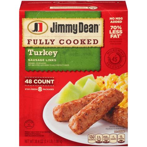 Jimmy Dean Turkey Sausage Links 38 4 Oz From Costco Instacart