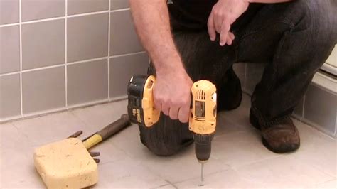 Drill ceramic tiles, hammer n mosaic drill bit. Video: How Do I Drill Into Ceramic Tile Without Breaking ...