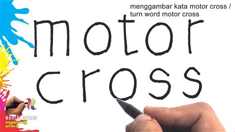 4 cara untuk menggambar sepeda motor wikihow. Cara Menggambar Motor Cross dari Kata Motor Cross - YouTube