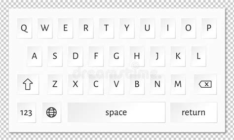 Isolated Smartphone Keyboard Ui Stock Vector Illustration Of Icon