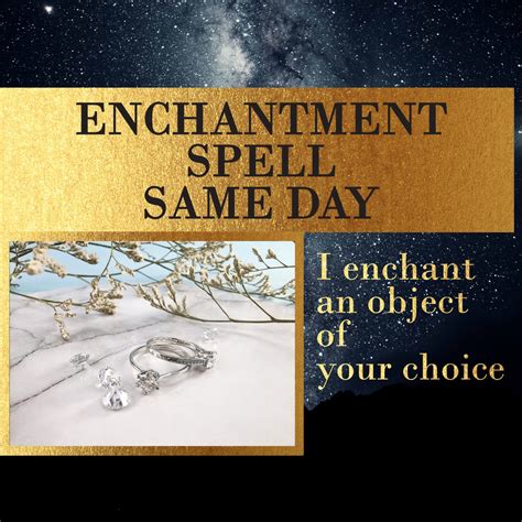 Enchantment Spell Enchant An Object For Wealth Love Good Etsy
