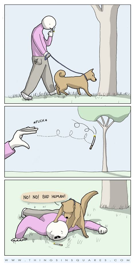 hypocrite dog walker comic