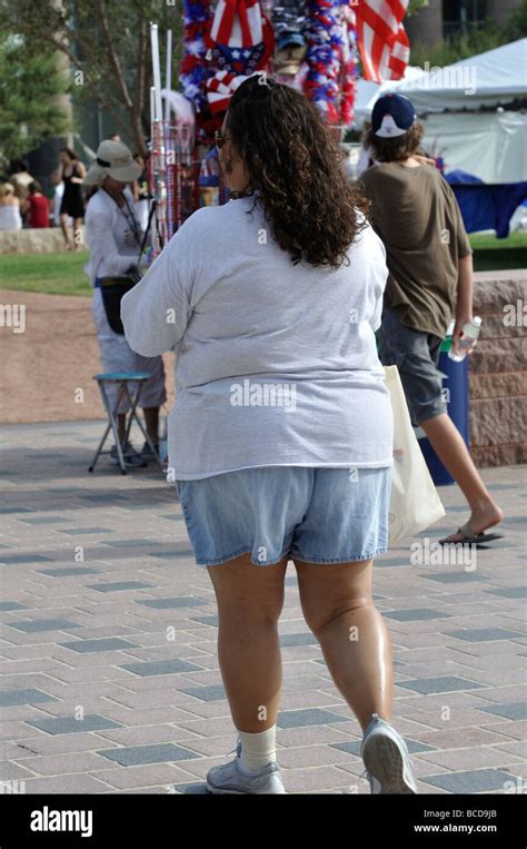 Obese Woman Walking High Resolution Stock Photography And Images Alamy