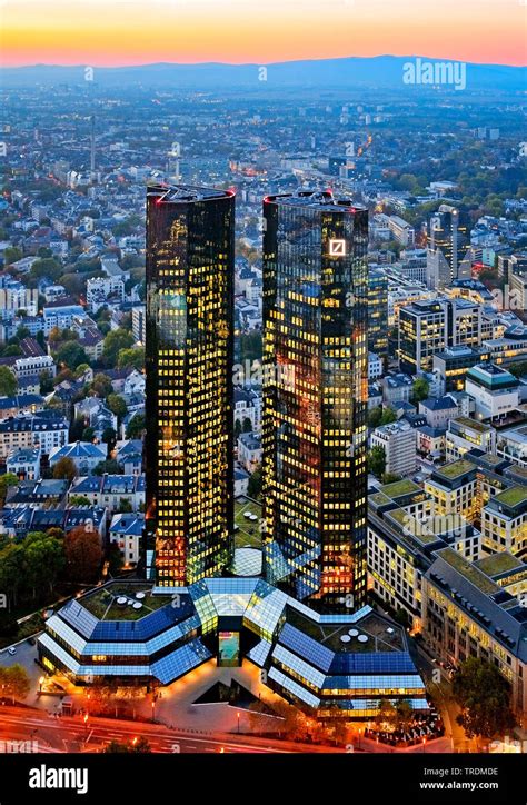 Deutsche Bank Twin Towers Hi Res Stock Photography And Images Alamy