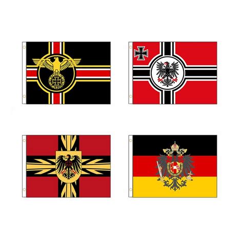 German Empire Reich Eagle Flag Tapestry Banner 2x3ft 3x5ft Polyester Double Stitched Vivid Color