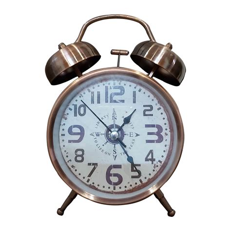 Ts Byte Big Size Quartz Twin Bell Alarm Clock With Led Light Ts