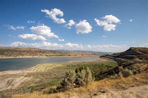 Scenic Overlook Of Echo Reservoir In Utah Stock Image Image Of Fell