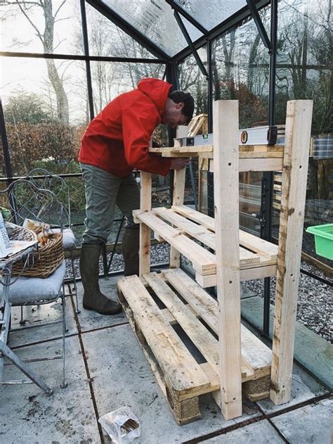 The diy green house ideas that i came up with were amazing for my garden, so i decided to share some of the best ones that i found. Making greenhouse staging from pallets in 2020 ...