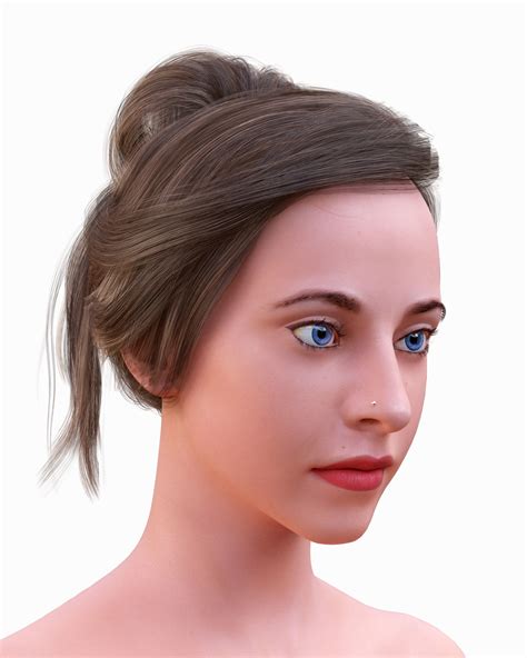 3D Female Naked Girl CGTrader