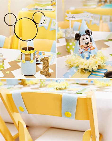 Creative Mickey Mouse 1st Birthday Party Ideas Free Printables