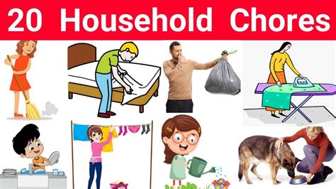 household chores in english vocabulary spoken english english with ajayraj youtube