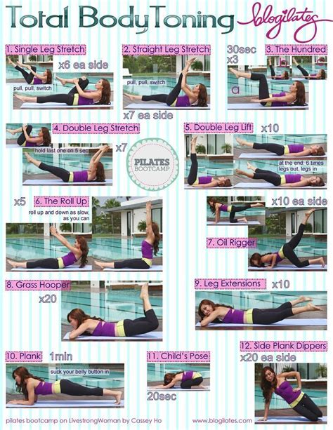 Free Pilates Workouts Total Body Toning
