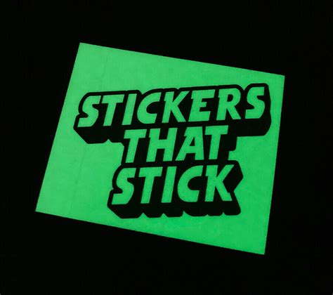 Glow In The Dark Vinyl Stickers Stickersthatstick